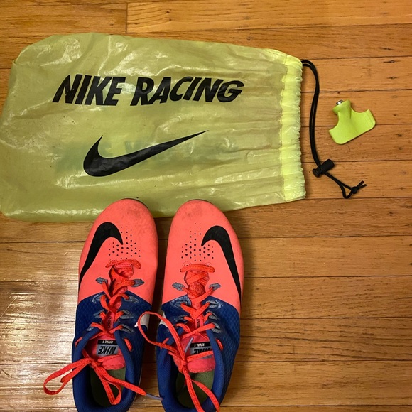 Nike Rival S Womens Racing Shoes Neon Pink low lace up, Size 9.5 - Picture 2 of 14